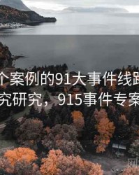 基于15个案例的91大事件线路深度研究研究，915事件专案