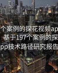 基于197个案例的探花视频app技术路径研究，基于197个案例的探花视频app技术路径研究报告