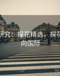 跨领域研究：探花精选，探花创新走向国际