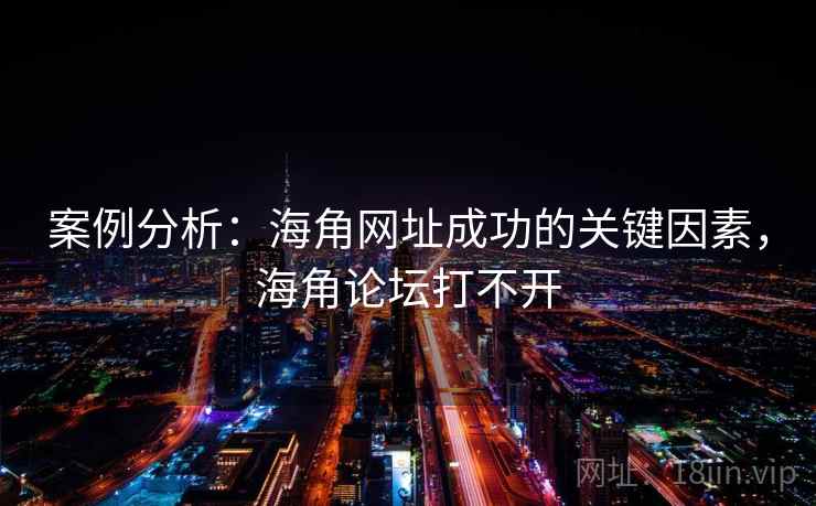 案例分析：海角网址成功的关键因素，海角论坛打不开