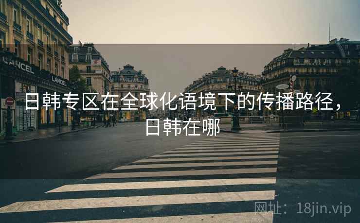 日韩专区在全球化语境下的传播路径，日韩在哪