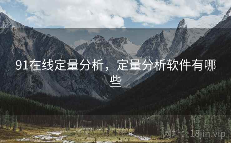 91在线定量分析，定量分析软件有哪些