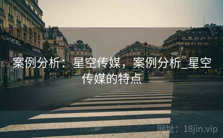 案例分析：星空传媒，案例分析_星空传媒的特点