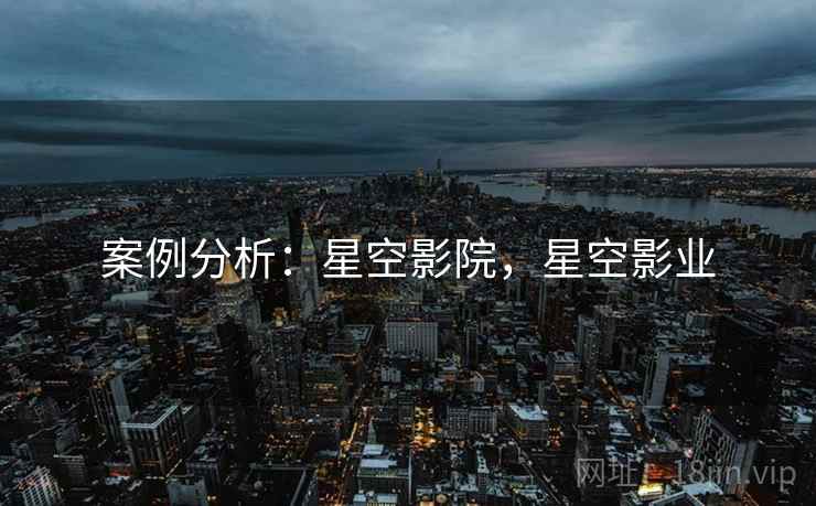 案例分析：星空影院，星空影业