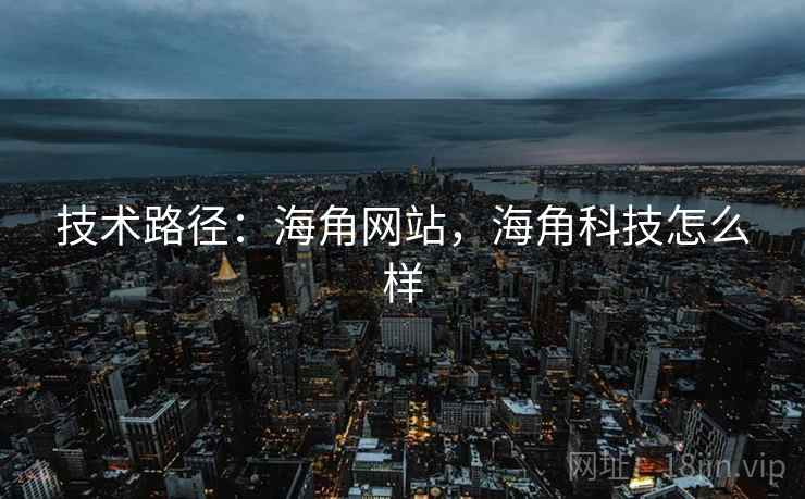 技术路径：海角网站，海角科技怎么样