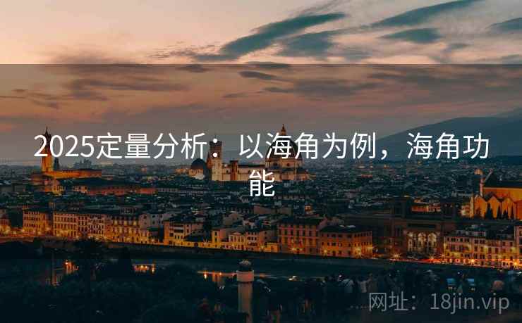 2025定量分析：以海角为例，海角功能