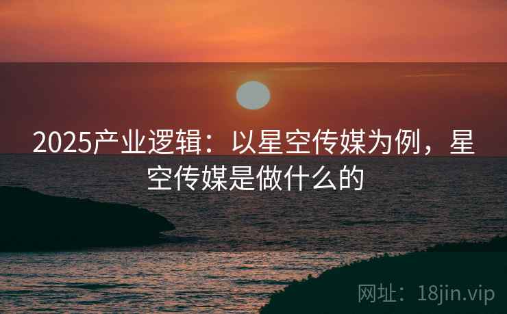 2025产业逻辑：以星空传媒为例，星空传媒是做什么的