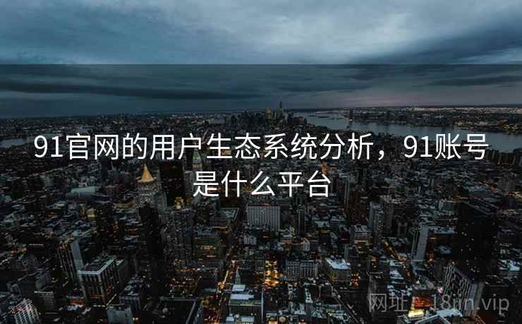 91官网的用户生态系统分析，91账号是什么平台