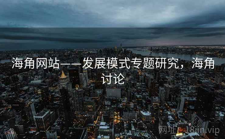 海角网站——发展模式专题研究，海角讨论