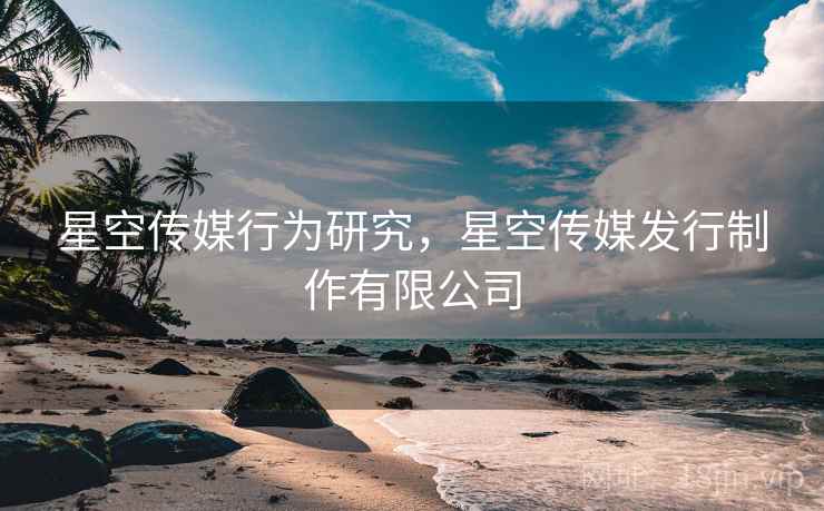 星空传媒行为研究，星空传媒发行制作有限公司